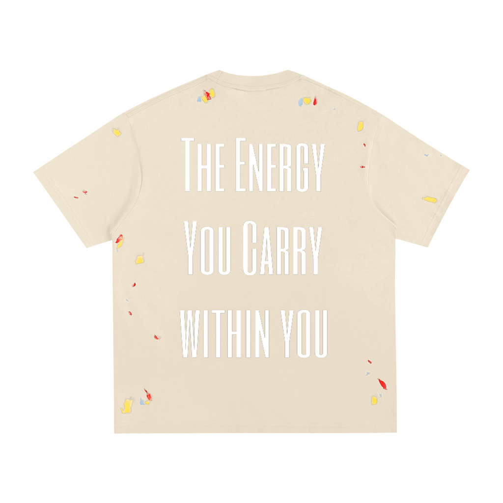 AuraLyse| The Energy You Carry Within You| Paint Splatter T-Shirt