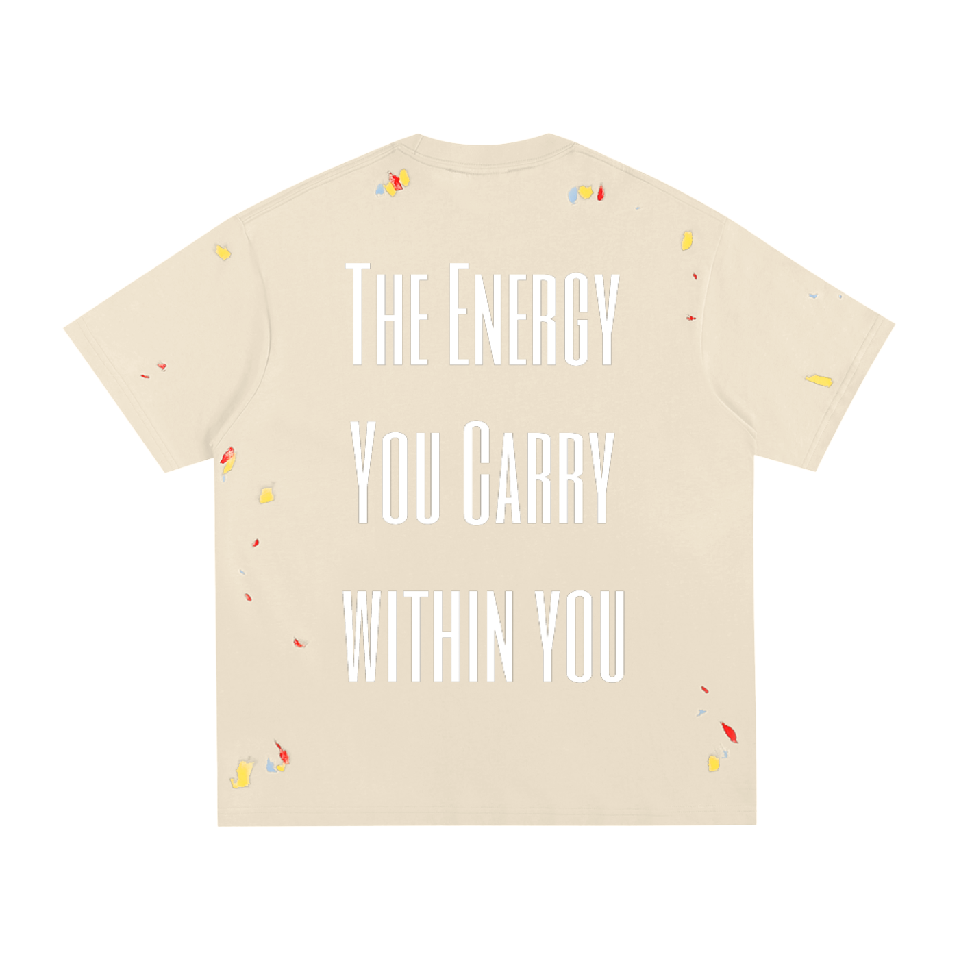AuraLyse| The Energy You Carry Within You| Paint Splatter T-Shirt