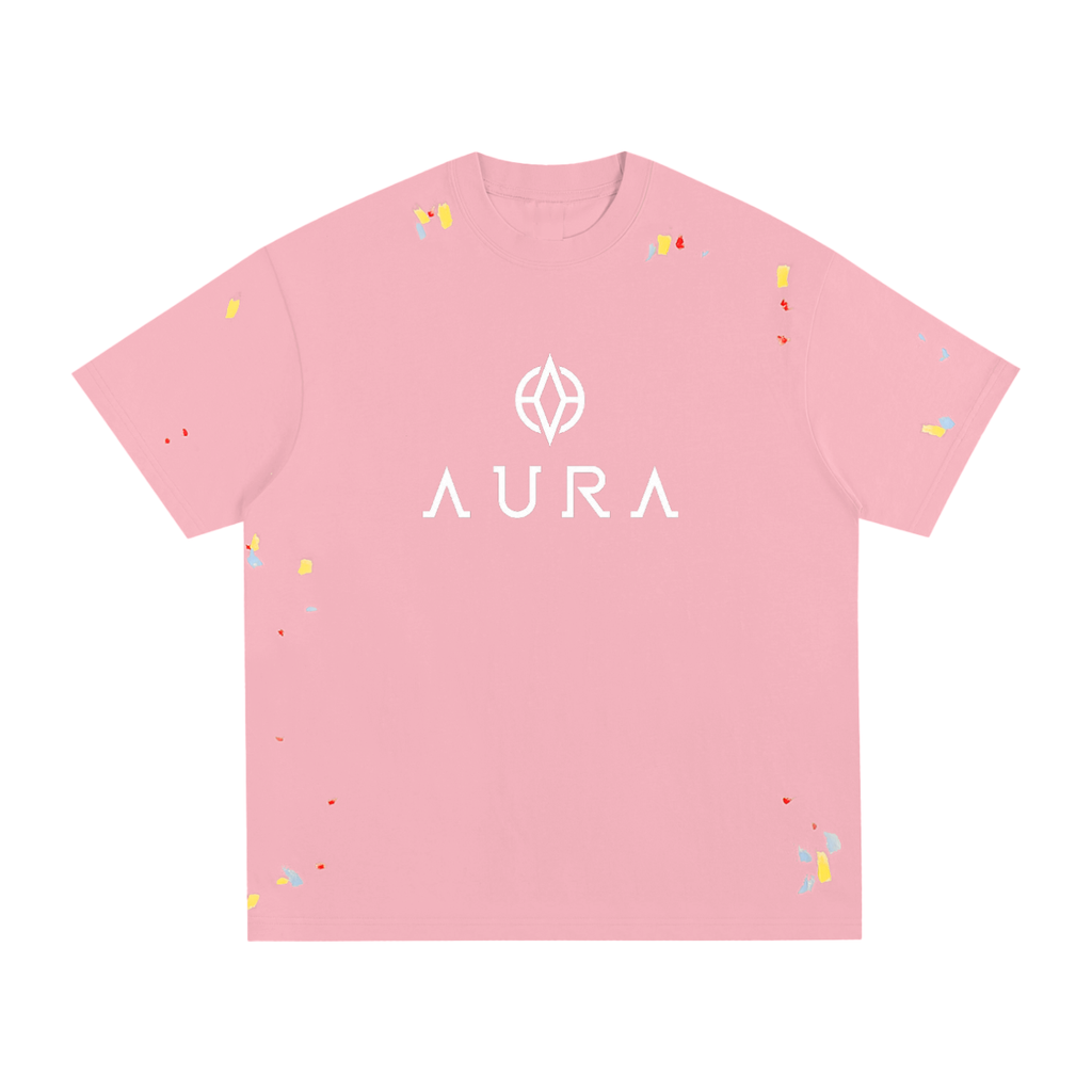AuraLyse| The Energy You Carry Within You| Paint Splatter T-Shirt