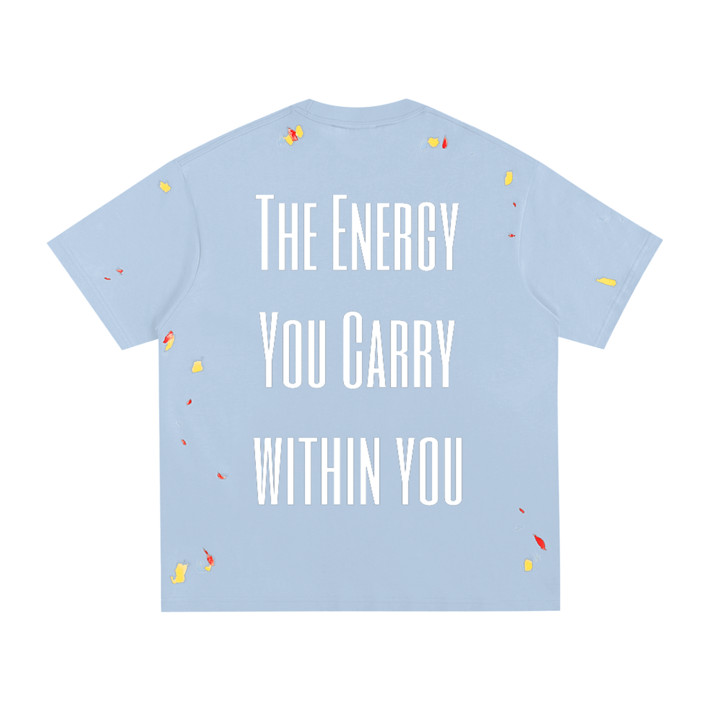 AuraLyse| The Energy You Carry Within You| Paint Splatter T-Shirt