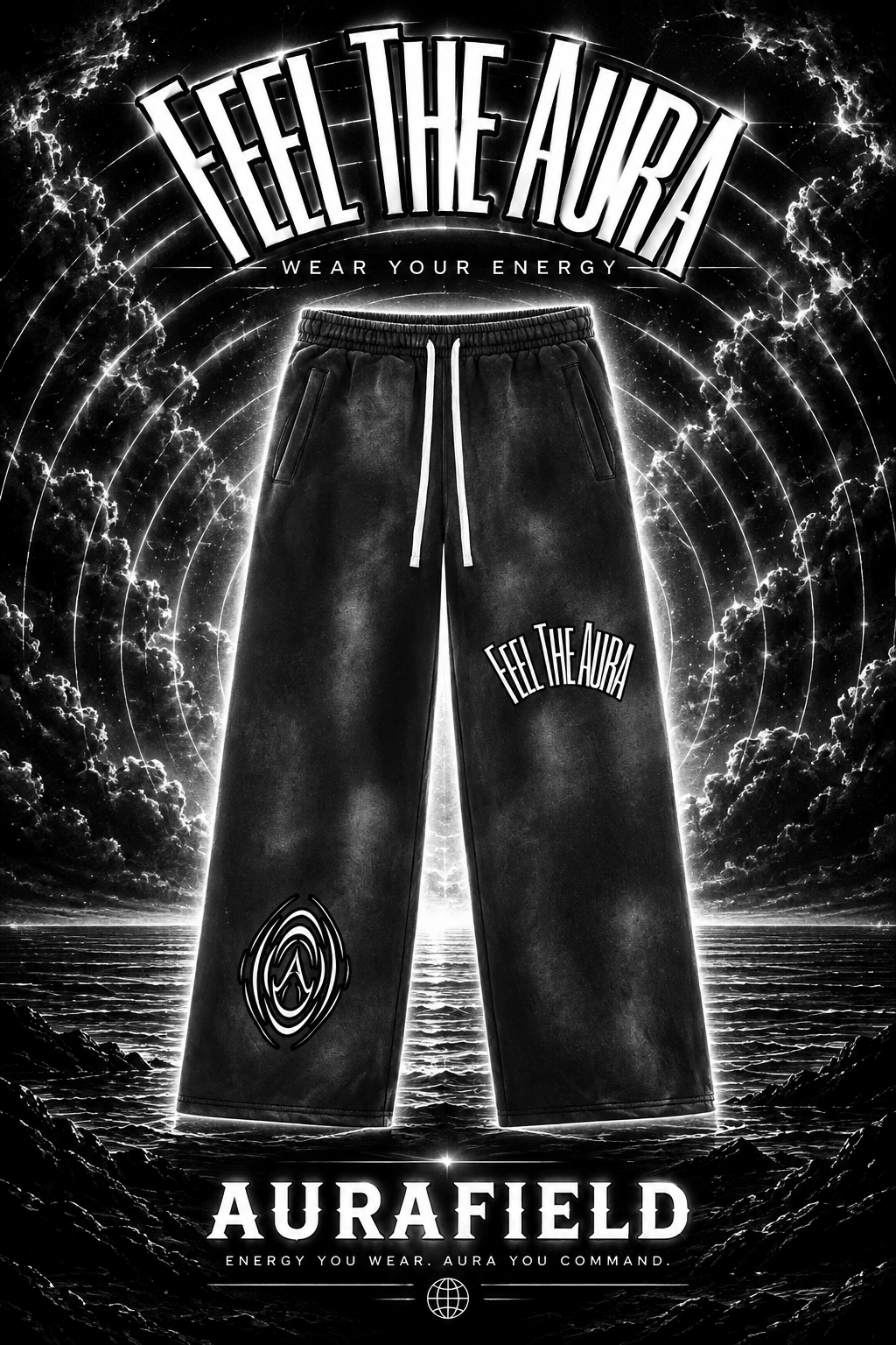 Auralyse|AuraField Sunfade Sweatpants (Black)