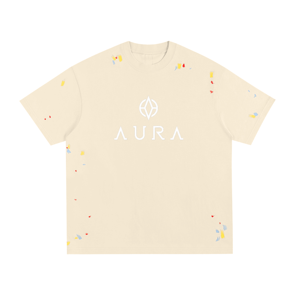 AuraLyse| The Energy You Carry Within You| Paint Splatter T-Shirt