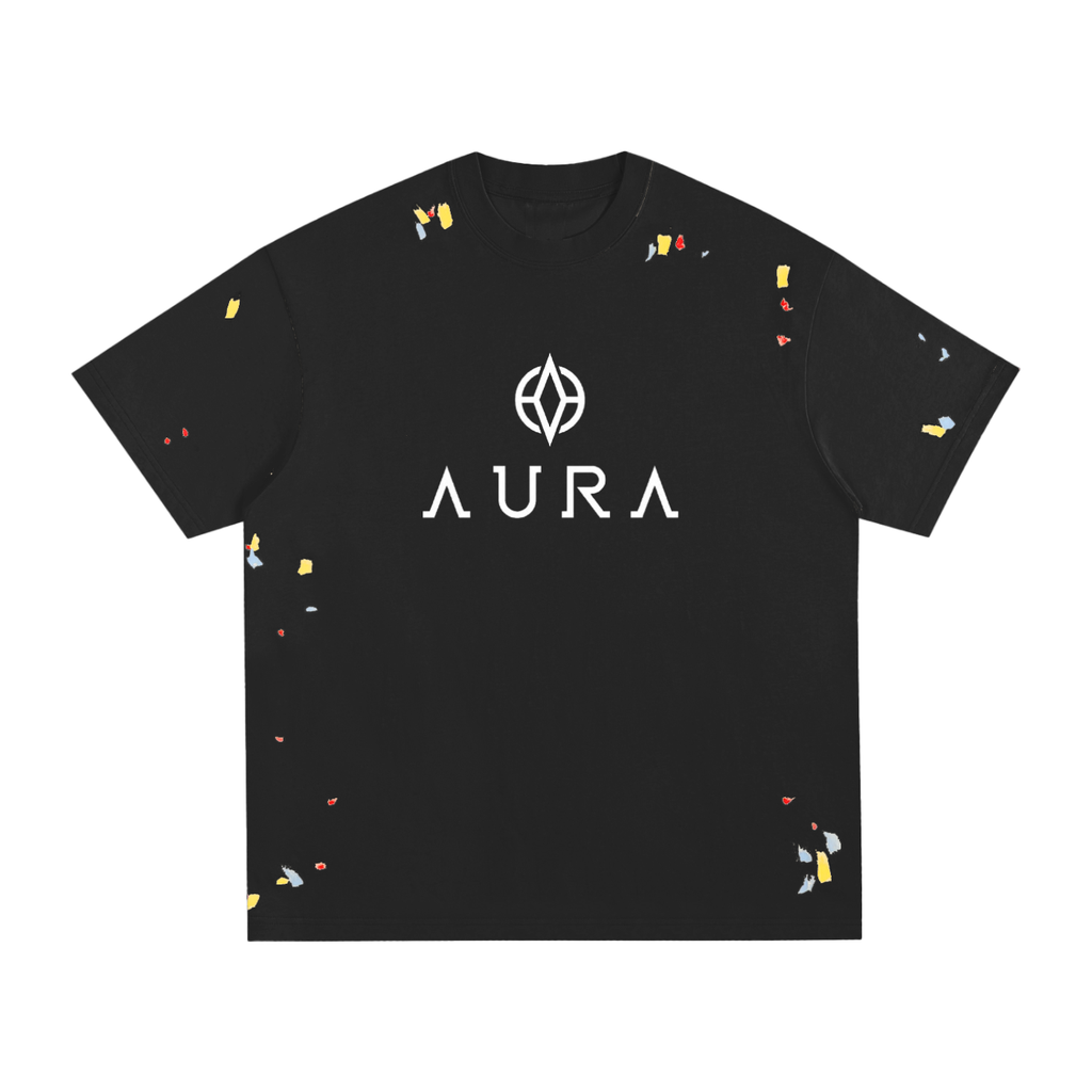 AuraLyse| The Energy You Carry Within You| Paint Splatter T-Shirt