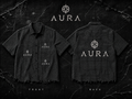 AuraLyse| AuraForm Distressed Plaid Boxy Shirt